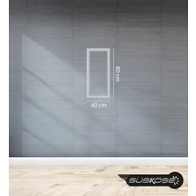 Süs Köşe Dekor Hazır Dekoratif Duvar Polimer Çerçevesi 80-40CM / 2,5 cm (Ince)