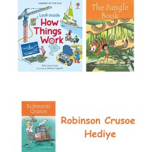 Bloomsbury USB - Look Inside How Things Work + Robinson Crusoe + The Jungle Book Hediye