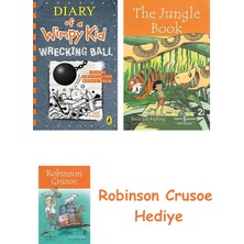 Bloomsbury Diary Of A Wimpy Kid: Wrecking Ball (Book 14) + Robinson Crusoe + The Jungle Book Hediye