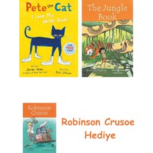 Bloomsbury Pete The Cat I Love My White Shoes + Robinson Crusoe + The Jungle Book Hediye