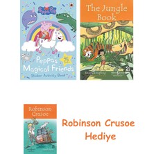 Bloomsbury Peppa Pig: Peppa's Magical Friends Sticker Activity + Robinson Crusoe + The Jungle Book Hediye