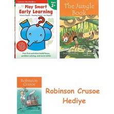 Bloomsbury Play Smart Early Learning: Age 2+ + Robinson Crusoe + The Jungle Book Hediye