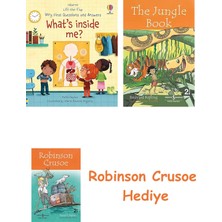 Bloomsbury Very First Questions And Answers What's Inside Me? + Robinson Crusoe + The Jungle Book Hediye