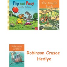 Bloomsbury Pip And Posy: The Big Balloon + Robinson Crusoe + The Jungle Book Hediye