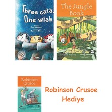 Bloomsbury Three Cats, One Wish + Robinson Crusoe + The Jungle Book Hediye