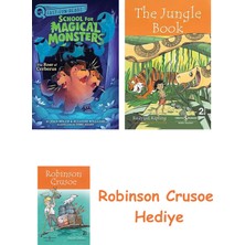 Bloomsbury The Roar Of Cerberus: A Quix Book: 3 + Robinson Crusoe + The Jungle Book Hediye