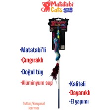 Normadia Sesli Peluş Kedi Oyuncaklı, Doğal Matatabi Içerikli, Eğlenceli Oltası