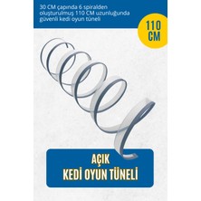 Normadia 110 cm Açık Kedi Oyun Tüneli, Hızlı Kurulum ve Kolay Toplama