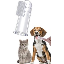 Normadia Yumuşak Silikon Parmaklı Kedi Diş ve Dil Temizleme Fırçası