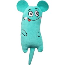 Normadia Yumuşak Peluş Kedi Oyuncağı, Otlu ve Catnipli, Turkuaz Yeşili, 1 Adet