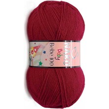 Nako Bebe 100 (5 Adet) 3641 Karmen Kırmızı Renk Bebek El Örgü Ipliği