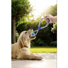 Normadia Çocuklar ve Köpekler Için 45 cm Dayanıklı Tenis Topu ve Halatlı Diş Oyuncağı