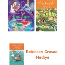 Bloomsbury Disney Princess My First Bedtime Storybook + Robinson Crusoe + The Jungle Book Hediye