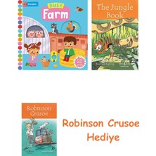 Bloomsbury Busy Farm + Robinson Crusoe + The Jungle Book Hediye