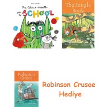Bloomsbury The Colour Monster Goes To School: Perfect Book To Tackle School Nerves + Robinson Crusoe + The Jungle Book Hediye