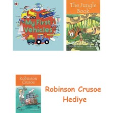 Bloomsbury My First Vehicles: A World Of Words + Robinson Crusoe + The Jungle Book Hediye