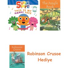 Bloomsbury This Is My Happy Face (Super Simple Board Books) + Robinson Crusoe + The Jungle Book Hediye