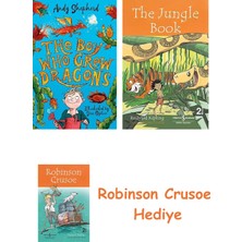 Bloomsbury The Boy Who Grew Dragons (The Boy Who Grew Dragons 1) + Robinson Crusoe + The Jungle Book Hediye