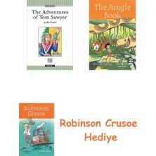 Bloomsbury The Adventures Of Tom Sawyer: Stage 1 + Robinson Crusoe + The Jungle Book Hediye