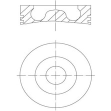 Mahle PISTON 81.51MM 0.50 CADDY 3 GOLF 5 JETTA PASSAT 2.0 TDI 165 2003 AZV BKP BKD BVF BMN BMM