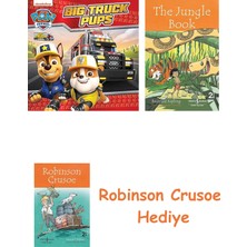 Bloomsbury Paw Patrol Big Truck Pups Picture Book + Robinson Crusoe + The Jungle Book Hediye