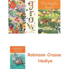 Bloomsbury Grow: A First Guide To Plants And How To Grow Them + Robinson Crusoe + The Jungle Book Hediye