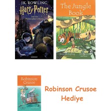 Bloomsbury Harry Potter - Philosopher Stone + Robinson Crusoe + The Jungle Book Hediye