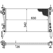 Mahle RADYATÖR BIPPER-NEMO-FIORINO 1.3 1330 Y1 51790636