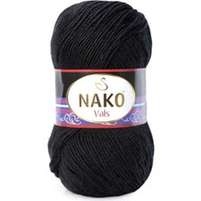 Nako Vals (5 Adet) 217 Siyah Renk El Örgü Ipliği