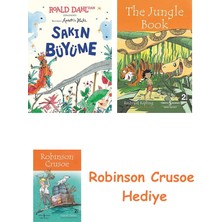 Bloomsbury Sakın Büyüme + Robinson Crusoe + The Jungle Book Hediye