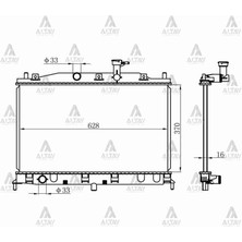 Maher RADYATÖR SU ACCENT 2006-2011 ERA BENZİNLİ M-T BRAZING 25310 1E000