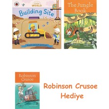 Bloomsbury Little World: Building Site: A Push-And-Pull Adventure + Robinson Crusoe + The Jungle Book Hediye