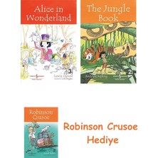 Bloomsbury Alice In Wonderland + Robinson Crusoe + The Jungle Book Hediye