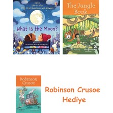 Bloomsbury What Is The Moon? + Robinson Crusoe + The Jungle Book Hediye