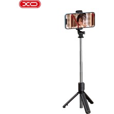 Xo SS09 Bluetooth Kumandalı Tripod Selfie Çubuğu - Uzaktan Kumandalı Taşınabilir Telefon Standı