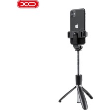 Xo SS08 Bluetooth Kumandalı Tripod Selfie Çubuğu - Uzaktan Kumandalı Taşınabilir Telefon Standı