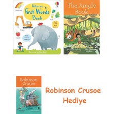 Bloomsbury First Words Book + Robinson Crusoe + The Jungle Book Hediye