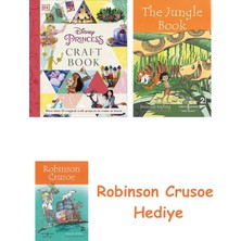 Bloomsbury Disney Princess Craft Book + Robinson Crusoe + The Jungle Book Hediye