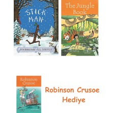 Bloomsbury Stick Man + Robinson Crusoe + The Jungle Book Hediye