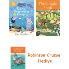 Bloomsbury Peppa Pig: Peppa’s Underwater Friends: Sticker Activity Book + Robinson Crusoe + The Jungle Book Hediye