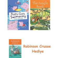 Bloomsbury Peppa Goes Swimming + Robinson Crusoe + The Jungle Book Hediye