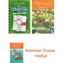 Bloomsbury The Last Straw: Diary Of A Wimpy Kid + Robinson Crusoe + The Jungle Book Hediye