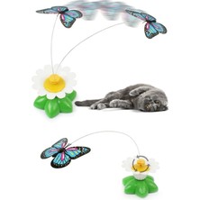 Normadia Renkli Hareketli Dönen Kelebek Kedi Oyuncağı, Pilli Çalışır