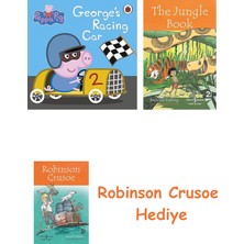 Bloomsbury Peppa Pig: George's Racing Car + Robinson Crusoe + The Jungle Book Hediye