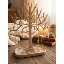 Pammuks Takı Organizatörü | Masa Üstü Ağaç Formlu Takı Standı