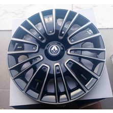 Yk Renault Symbol / Clio / Megane / Kangoo Uyumlu 14 Inç Jant Kapağı 4'lü Takım Amblem Hediyeli