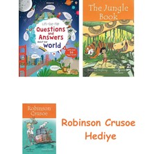 Bloomsbury USB - Lift The Flap Questions And Answers About Our World + Robinson Crusoe + The Jungle Book Hediye