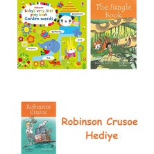 Bloomsbury Baby's Very First Play Book Garden Words + Robinson Crusoe + The Jungle Book Hediye