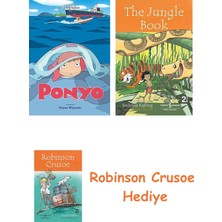Bloomsbury Ponyo Film Comic All-In-One Edition + Robinson Crusoe + The Jungle Book Hediye