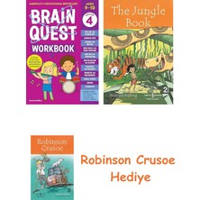 Bloomsbury Brain Quest Workbook: 4th Grade Revised Edition + Robinson Crusoe + The Jungle Book Hediye